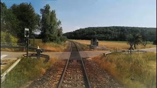 Führerstandsmitfahrt von Ulm Hbf nach Munderkingen [upl. by Uriah]