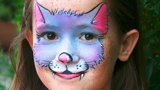 Maquillage de chat  Tutoriel maquillage artistique facile des enfants [upl. by Anniken]