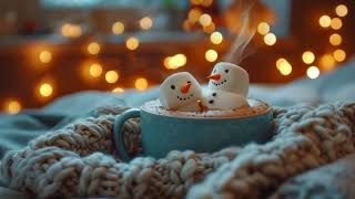 Christmas Coffee Vibes Video Background  Cozy Holiday Ambience [upl. by Relyks]