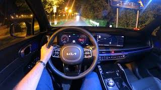 New KIA SORENTO FACELIFT 2024  detailed NIGHT POV TEST drive [upl. by Nnaerb]