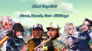 Baseball Clash  New Top 100 Start Bench Cut [upl. by Jari]