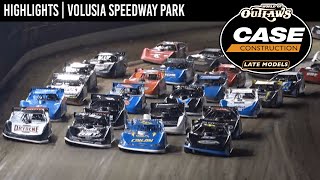 World of Outlaws CASE Late Models at Volusia Speedway Park February 16 2022  HIGHLIGHTS [upl. by Kus]