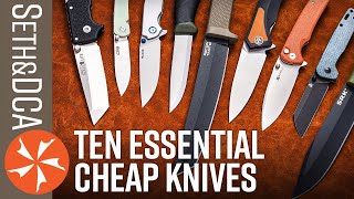 10 Cheap Knives Everyone Should Own [upl. by Ailed]