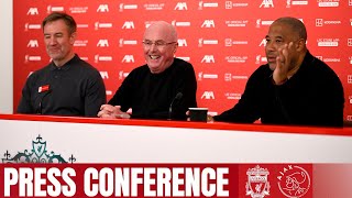 LFC Legends Press Conference SvenGoran Eriksson amp John Barnes  Liverpool vs Ajax [upl. by Elnar517]