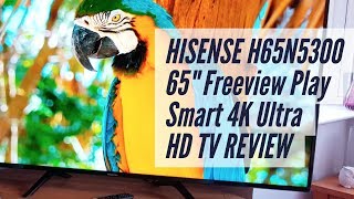 HISENSE H65N5300 65quot Freeview HD and Freeview Play Smart 4K Ultra HD TV REVIEW [upl. by Aramoix923]