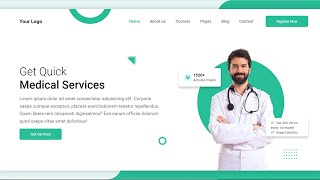 شرح كيفية عمل  1  Landing Page using HTML amp CSS [upl. by Anitahs219]