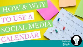 Why amp How to Use a Social media Content Calendar [upl. by Mika973]