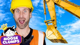 🚜 Construction Trucks Song  Mooseclumps Learning Songs for Kids [upl. by Aratal]