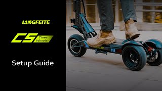 Langfeite C5 Three Wheeled Electric Scooter Setup Video langfeite [upl. by O'Brien765]