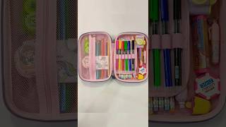 Beautiful unicorn jumbo pencil pouch with filling cute stationery stationery schoolsupplies [upl. by Adnorahs]