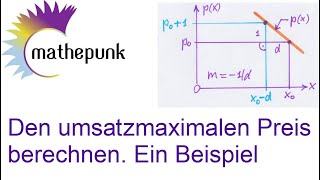 Den umsatzmaximalen Preis berechnen Ein Beispiel [upl. by Ancell]