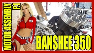 BANSHEE 350  MOTOR ASSEMBLY  PART 1 [upl. by Aihtnis]