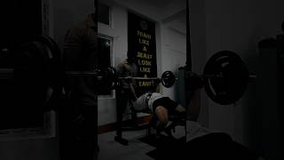 75 KG Benchpress for 3x3 🦍📈motivation lifemotivation gymmotivation powerlifter powerlifting [upl. by Eelreveb]