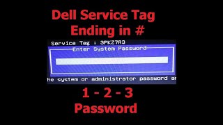 Dell Aptio Bios Setup password AlienwareInspironVostroXPS [upl. by Leunammi]