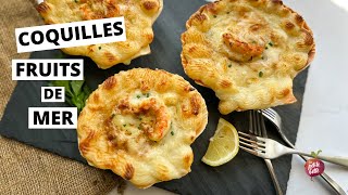 COQUILLES FRUITS DE MER 🦐 Coquille SaintJacques recette maison [upl. by Malda]