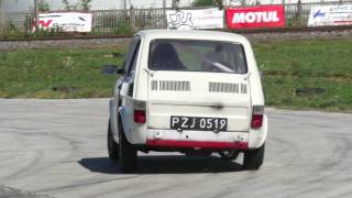 Maluch w Maluchu  45 years old boy is driving Fiat 126p on the track  Kid driving [upl. by Etteniuqna]