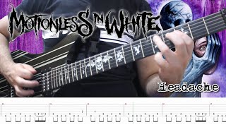 Motionless In White  Headache Guitar Cover  TABS [upl. by Clywd]