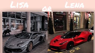 LISA OR LENA ❤️  🌟Luxury cars 🌟 [upl. by Conlen980]