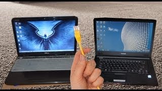 How to Connect Two Computers Via LAN Cable in Windows 7 [upl. by Pincas591]