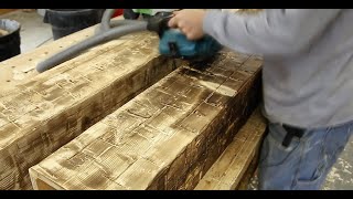 How to Make Distressed Barn Beams [upl. by Joel]