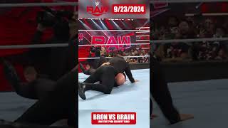 BRON and BRAUN Collide  WWE RAW Sep 23 2024  Bronson Reed vs Braun Strowman The Miz [upl. by Velick490]