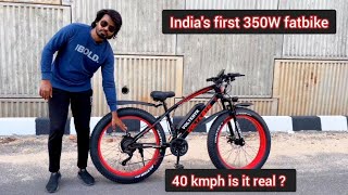 Indias Fastest Fatbike with 350W hub motor from VOLTEBYKOFFICIAL  Runner pro cycle voltebyk [upl. by Netsew]