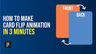 How to make Card Flipping Animation in Figma  3 Minutes Figma Turorial [upl. by Nassi285]