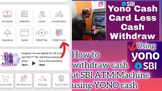 How to withdraw cash at ATM using YONO CASHyonosbisbi yono cash [upl. by Rehpotsirc]