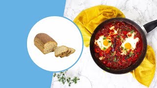 Koolhydraatarm Brood Recept Shakshuka  Protiplan Keto Dieet [upl. by Tilden807]