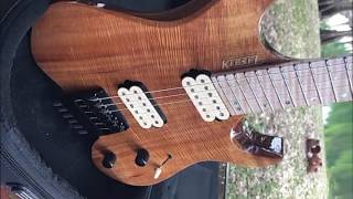 KIESEL GUITARS VM6 KOA TOP QUICK UNBOXING [upl. by Ycats]