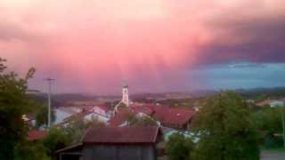 Michelsneukirchen  almost quadruple rainbow [upl. by Fernanda11]