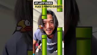 challenge POMPES FLAPPY BIRD🐥 Faire 3 pompes KAIOKEN entre les poteaux verts [upl. by Lladnar]