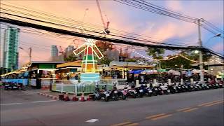 An evening at Jomtien Night Market on Jomtien Beach Pattaya 20200612 [upl. by Evod]