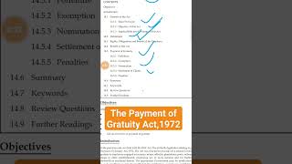 The Payment of Gratuity Act1972 gratuity labourlaw law educational [upl. by Nonnag]