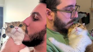 Cat Cant Stop Loving On Dad 💕 [upl. by Adnik]