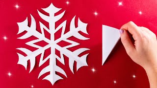 Cómo hacer un copo de nieve de papel Tutorial de manualidades de papel [upl. by Ban179]