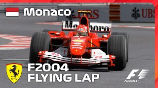 Ferrari F2004  Monaco Flying Lap  Assetto Corsa [upl. by Ahsinik]