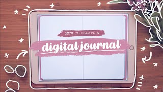 HOW TO CREATE A DIGITAL JOURNAL 💗✨ Digital Bullet Journal Tutorial  Reading Journal [upl. by Eleon]