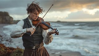 Irish Celtic Fiddle Music  Beautiful Views of Ireland Scotland and Wales [upl. by Osy]