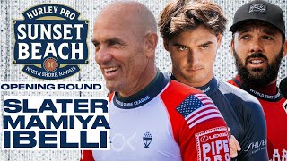 Kelly Slater Barron Mamiya Caio Ibelli  Hurley Pro Sunset Beach 2024  Opening Round [upl. by Neau831]