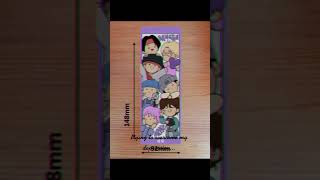 BTS bookmark btsarmy bighitentertainment ot7 shorts [upl. by Simetra]