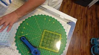 Cutting my Squares for Quilting ASMR No Talking [upl. by Cowden]