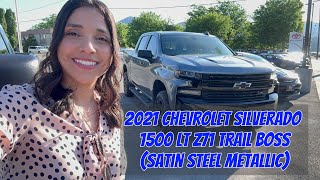 2021 Chevrolet Silverado 1500 LT Z71 Trail Boss Satin Steel Metallic [upl. by Gulick928]