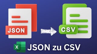 Excel JSON to CSV konvertieren  Excel JSON importieren zu Tabelle [upl. by Lanod]