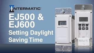 Setting Daylight Saving Time EJ500EJ600 Programmable Timer [upl. by Alemaj]