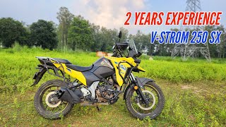 Suzuki VStrom 250 SX  Adventure Touror  Review After 2 Years Used [upl. by Jerome]