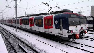 RER A sous la neige [upl. by Tchao]