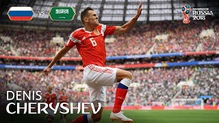 Denis CHERYSHEV Goal 2  Russia v Saudi Arabia  MATCH 1 [upl. by Sedecram]