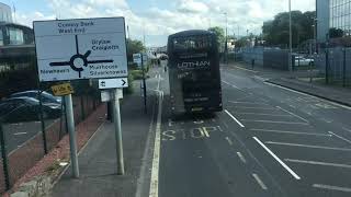 Lothian Buses Route X37 Granton  Penicuik Deanburn [upl. by Nirrak]