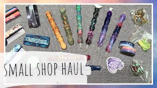 Small Shop Haul Crafted Makes Candylicious Pens Hallow Darkfrost Black Wolf Wood Works amp more [upl. by Kirwin]